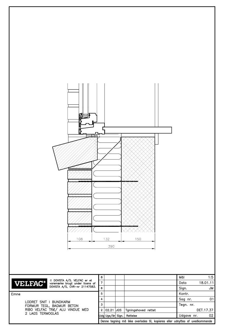 VELFAC Produktdatabase | Vinduer og døre