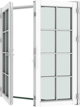 Entrance doors, 2-leaf