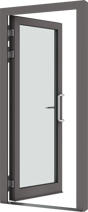 Remote access door with electric strike (door 3)