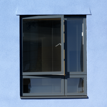 Fixed mullion and transom