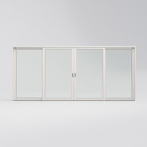 Heve- /skyvedør med 2 skyvbare felt