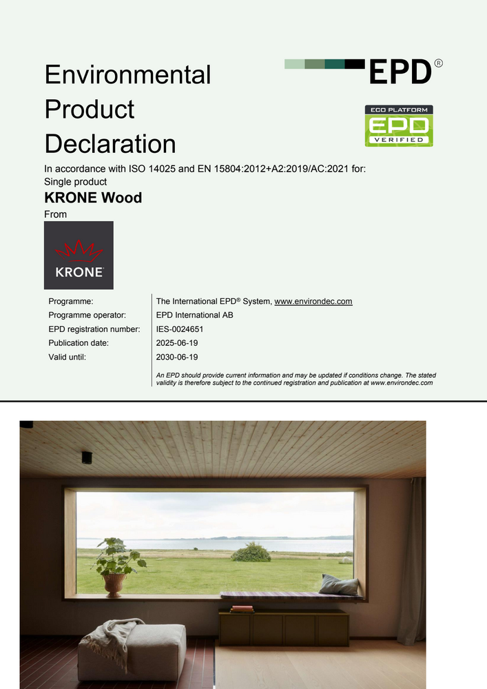 EPD for KRONE Wood
