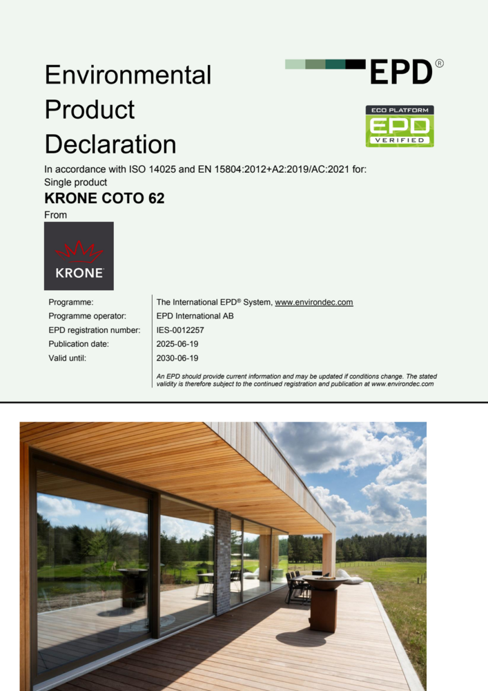 EPD for KRONE COto62