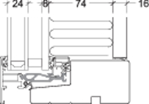 VELFAC 200 ENERGY shadowbox med bagplade.