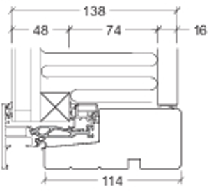 VELFAC 200 ENERGY ventileret fylding med bagplade