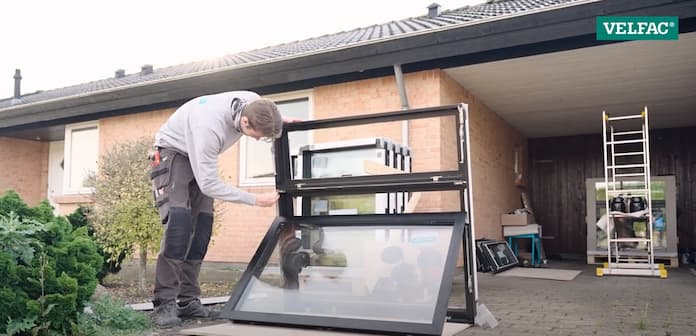 velfac 200 vindue   afmontering og genmontering af topstyret ramme