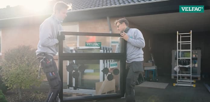 vinduesudskiftningen til velfac 200 i 7 steps