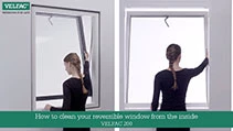 how to clean your reversible window from the inside velfac 200