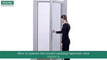 how to operate the inward opening casement door velfac in