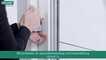 saa anvaender du spanjoletthandtag med barnsaekring velfac in