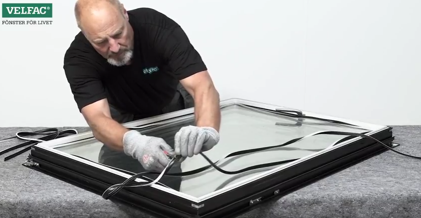 byte av invandigt glasband velfac 200 och velfac edge