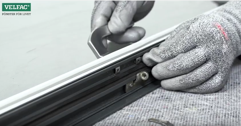 byte av spanjoletthandtag velfac 200 alu