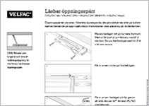 montage av lasbar oppningssparr