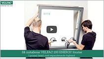 saa installeras velfac 200 energy fonster i putsad fasad med expanderande fogband