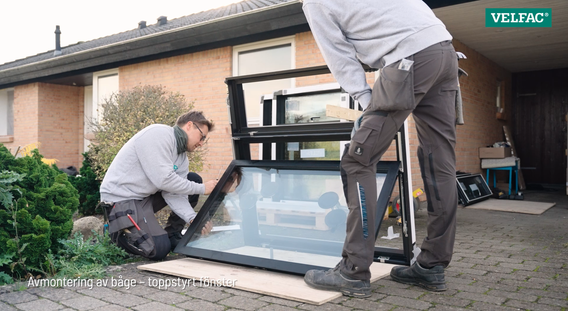 avmontering och atermontering av toppstyrt bage  velfac 200 energy